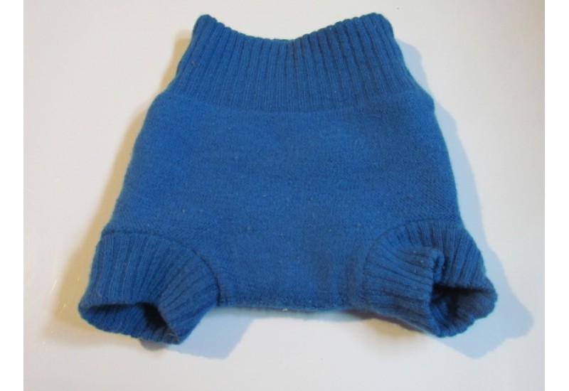 Couvre-couche en laine Disana- Bleu- 6-12 mois
